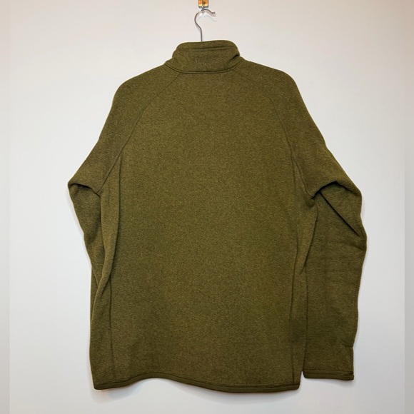 Patagonia Men's Better Sweater 1/4 Zip Olive Green Size L - Picture 8 of 9